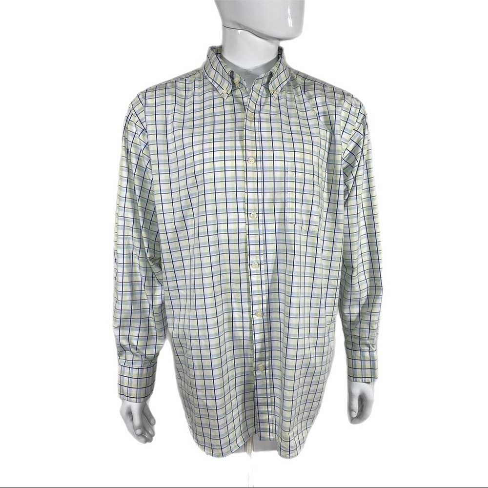 Vintage NYC Men's Plaid Long Sleeve Shirt